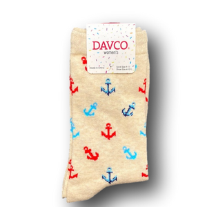 3/$15 Boat Anchors Funny Novelty Socks - Brand New